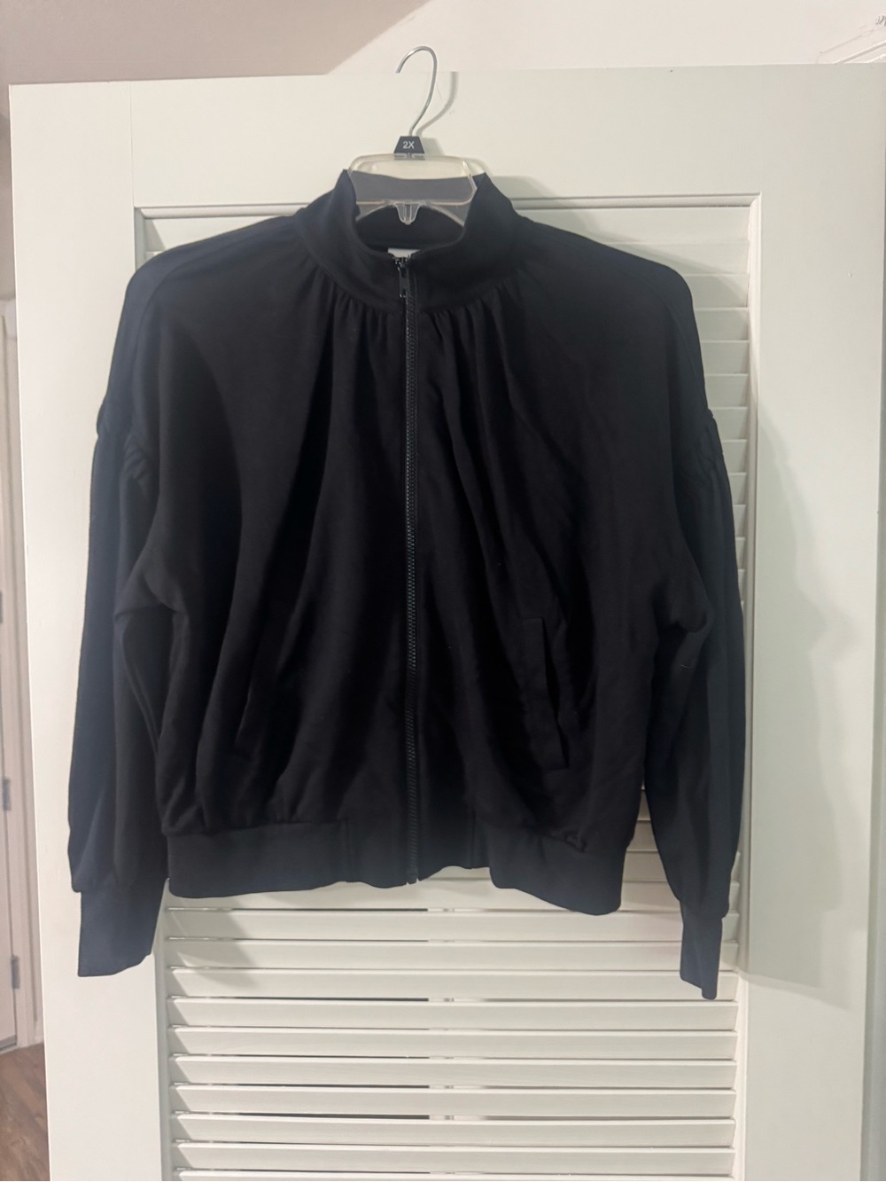 CAbi Black Zip-Front Jacket